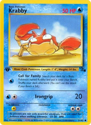Krabby 051  - 1st Edition - Common