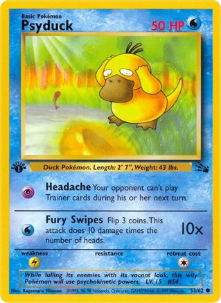 Psyduck 053  - 1st Edition - Common