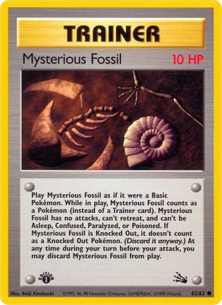 Mysterious Fossil 062  - 1st Edition - Common