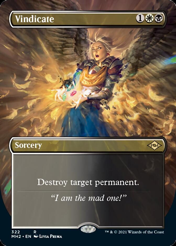 Vindicate (Borderless) (MH2-322) - Modern Horizons 2 (Borderless)