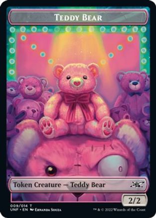 Teddy Bear // Storm Crow Double-sided Token (UNF-) - Unfinity Foil