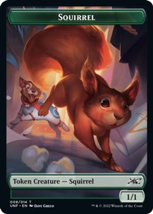 Squirrel // Balloon Double-sided Token (UNF-) - Unfinity Foil