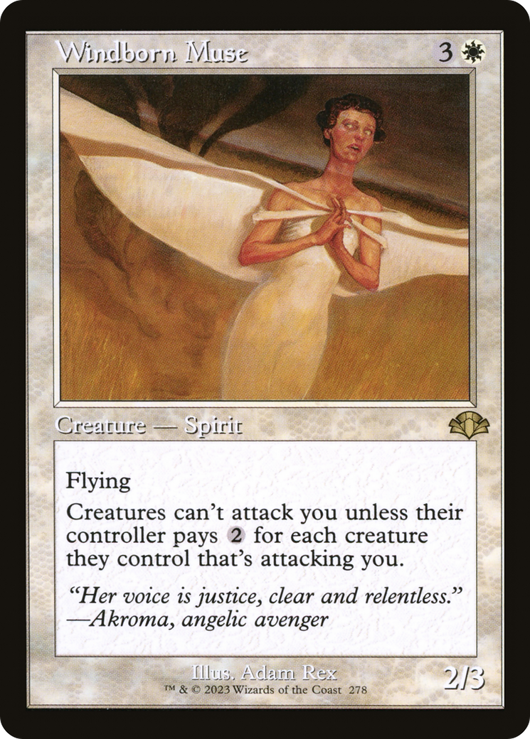 Windborn Muse (Rétro) [Dominaria Remastered] 