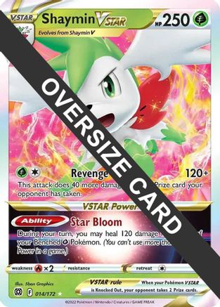 Shaymin VSTAR (014/172) (carte Jumbo) [Épée et bouclier : étoiles brillantes] 