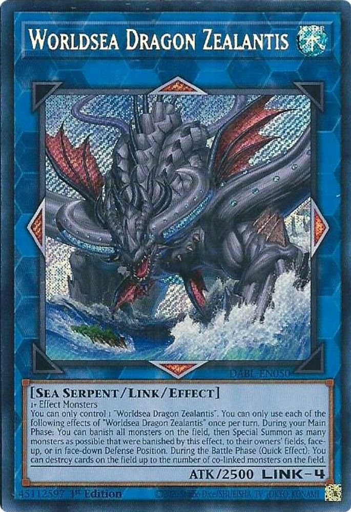 Zealantis Dragon des Mers du Monde [DABL-EN050] Secret Rare 