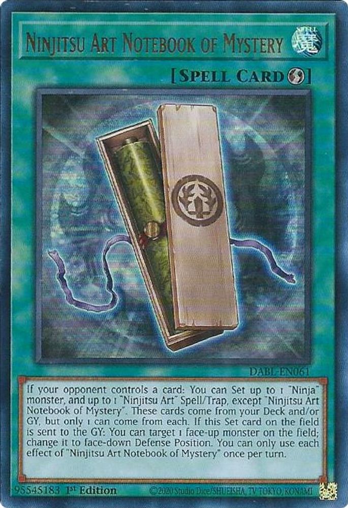 Ninjitsu Art Notebook of Mystery (DABL-EN061) - Ultra Rare
