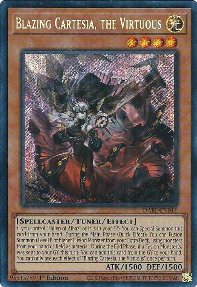 Blazing Cartesia, la vertueuse [DABL-EN011] Secret Rare 