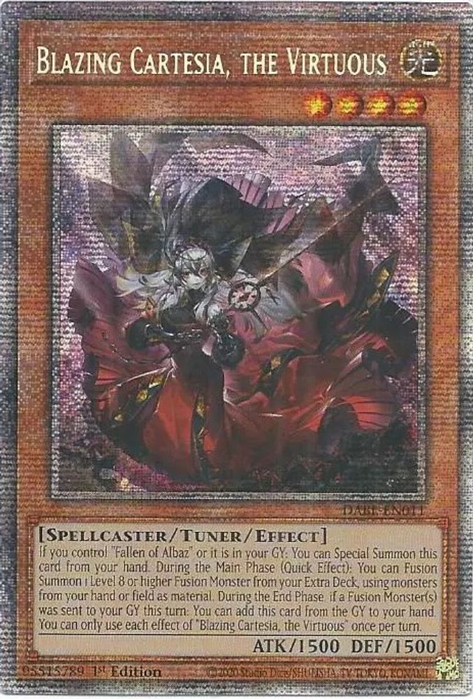 Blazing Cartesia, the Virtuous (Starlight Rare) (DABL-EN011) - Starlight Rare