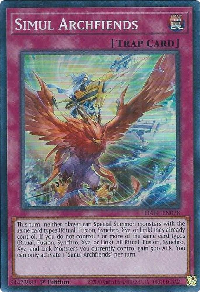 Simul Archfiends (DABL-EN078) - Super Rare