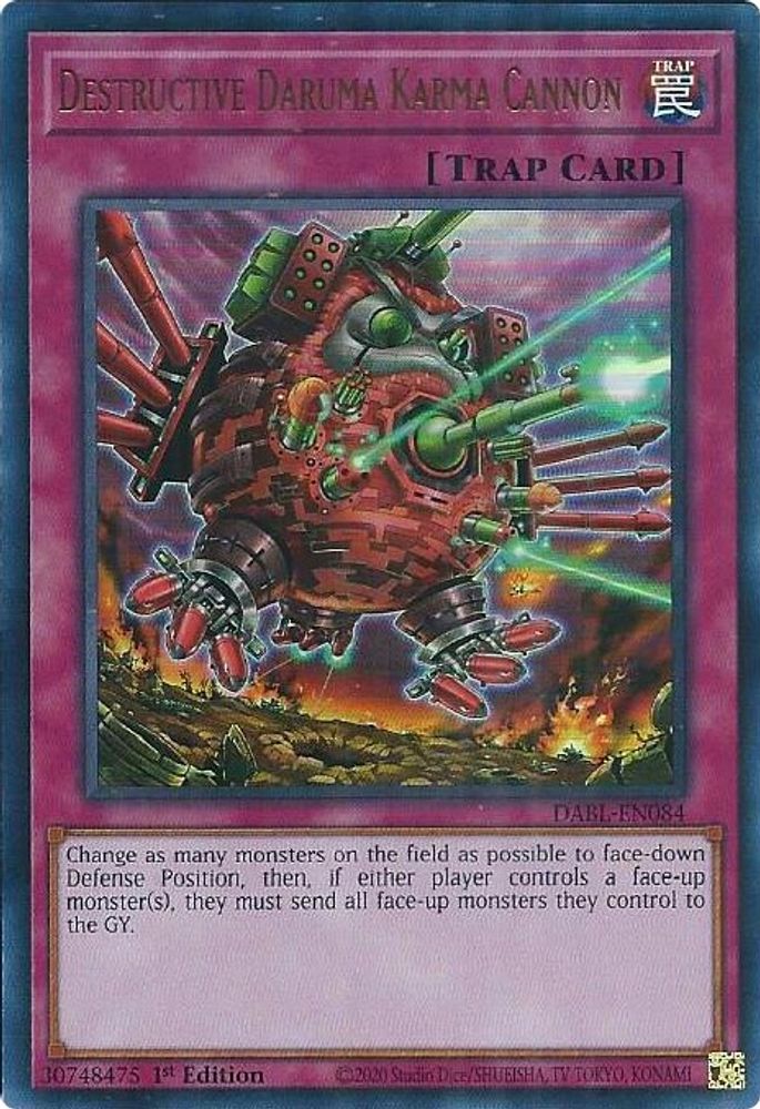 Destructive Daruma Karma Cannon (DABL-EN084) - Ultra Rare