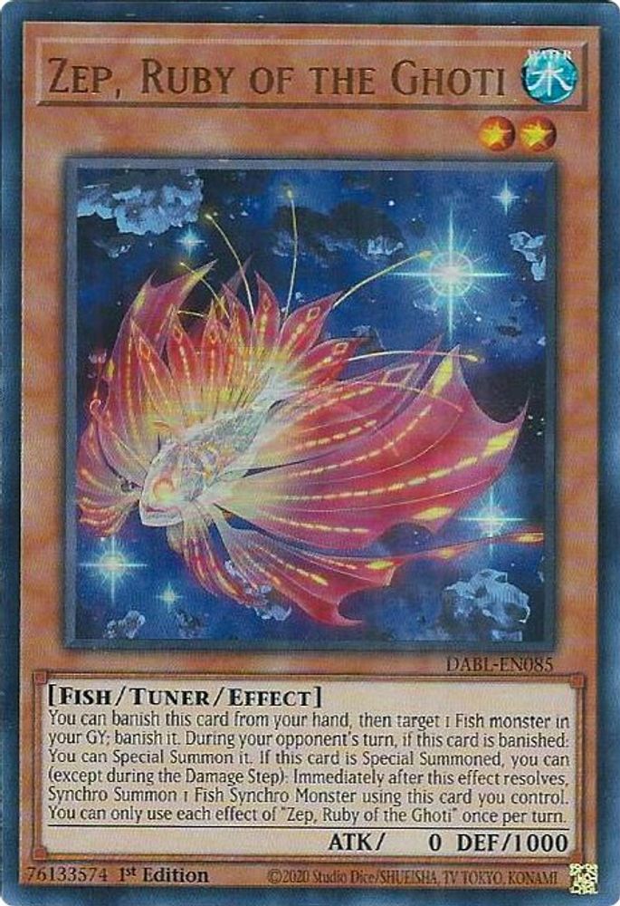Zep, Ruby of the Ghoti (DABL-EN085) - Ultra Rare