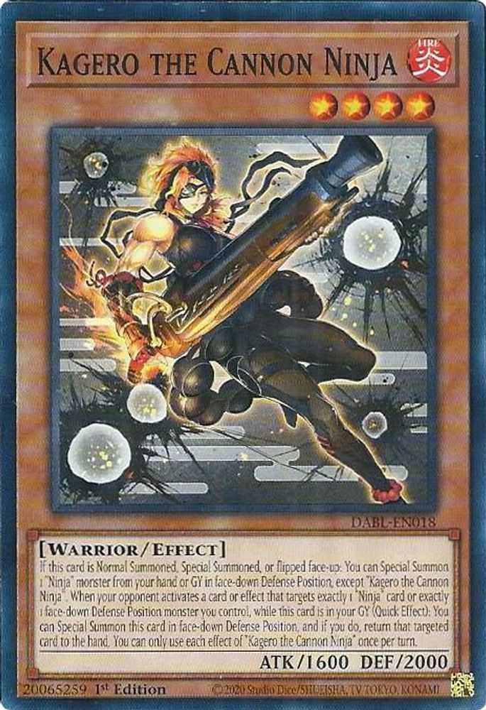 Kagero the Cannon Ninja (DABL-EN018) - Common
