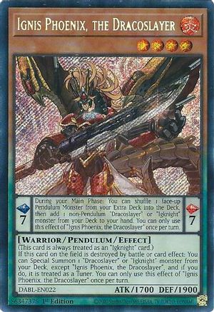 Ignis Phoenix, le tueur de Dracos [DABL-EN022] Secret Rare 