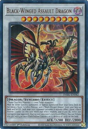 Dragon d'assaut aux ailes noires [DABL-EN042] Ultra Rare 