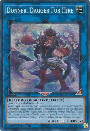 Donner, Dagger Fur Hire (DABL-EN049) - Darkwing Blast 1st Edition