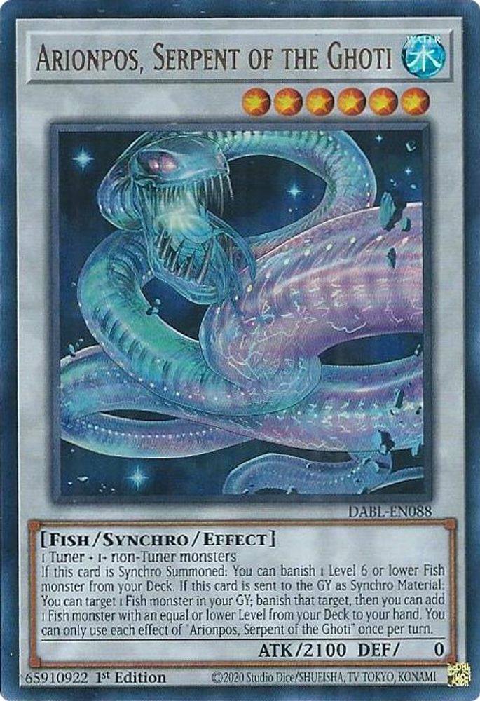 Arionpos, Serpent of the Ghoti (DABL-EN088) - Ultra Rare