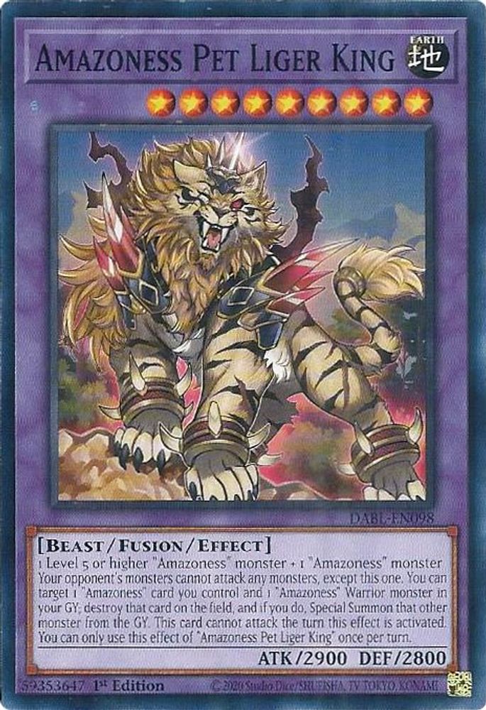 Amazoness Pet Liger King (DABL-EN098) - Common