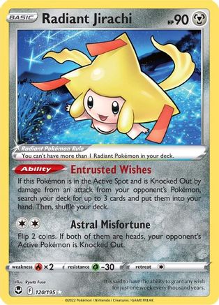 Radiant Jirachi 120  - Holofoil - Radiant Rare