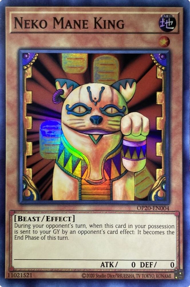 Neko Crinière Roi [OP20-EN004] Super Rare 