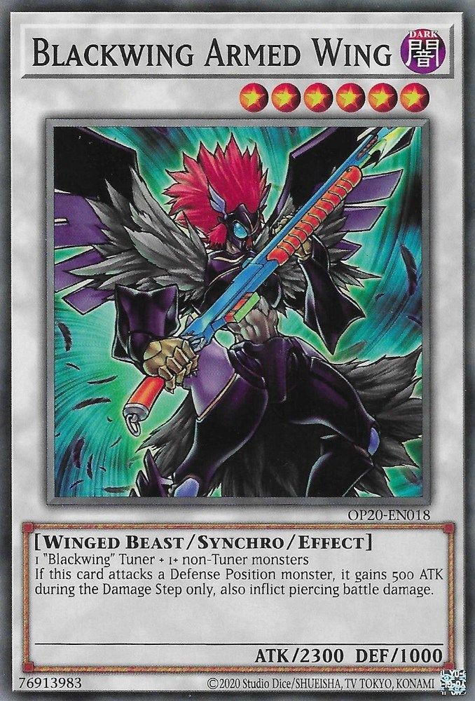 Blackwing Armed Wing (OP20-EN018) - Common