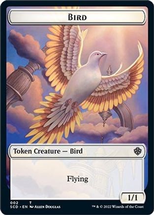 Bird // Faerie Double-Sided Token (SCD-2 // 10) - Starter Commander Decks