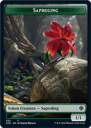 Saproling // Cat Double-Sided Token (SCD-23 // 3) - Starter Commander Decks