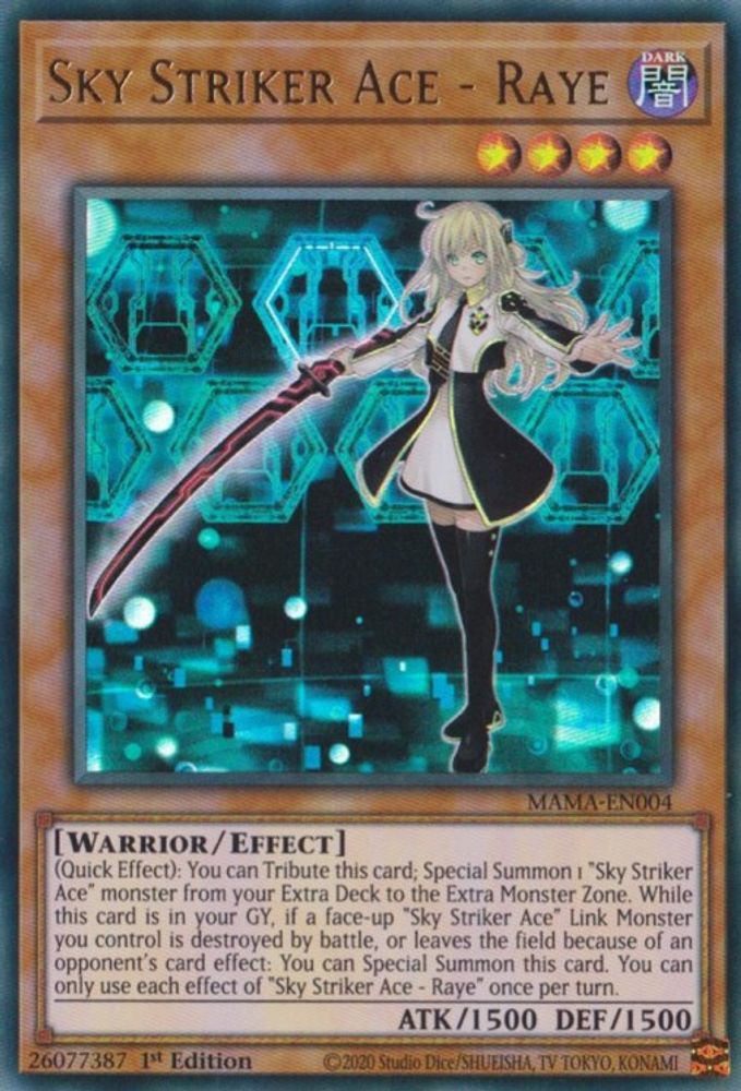 Sky Striker Ace - Raye (MAMA-EN004) - Ultra Rare