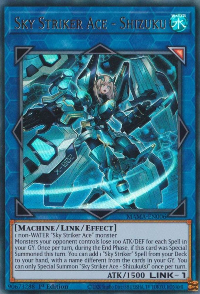 Sky Striker Ace - Shizuku [MAMA-EN006] Ultra Rare 