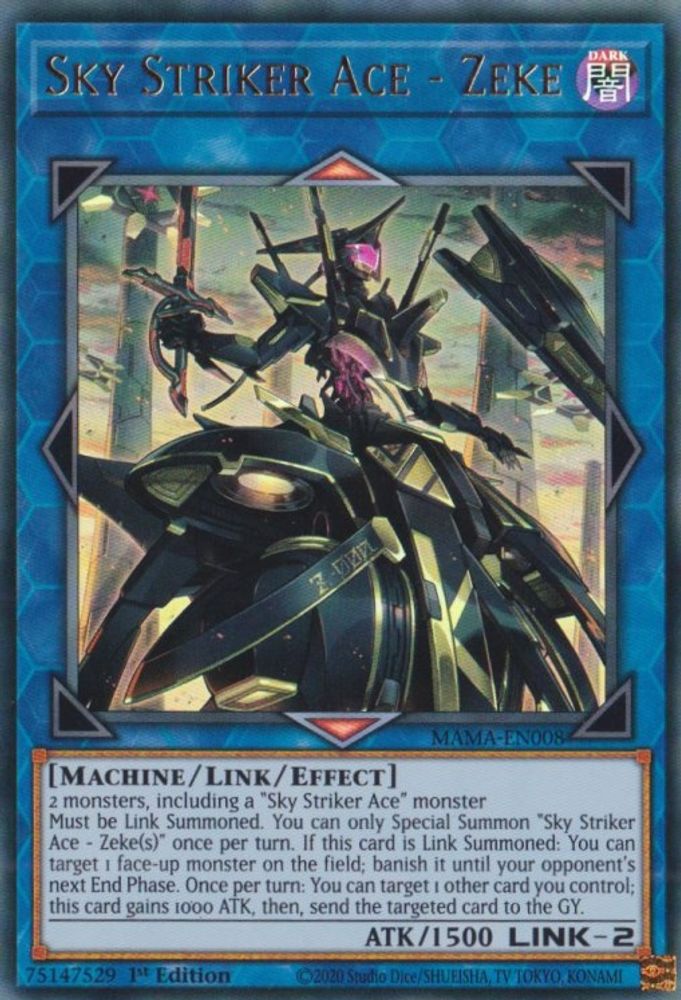 Sky Striker Ace - Zeke (MAMA-EN008) - Ultra Rare