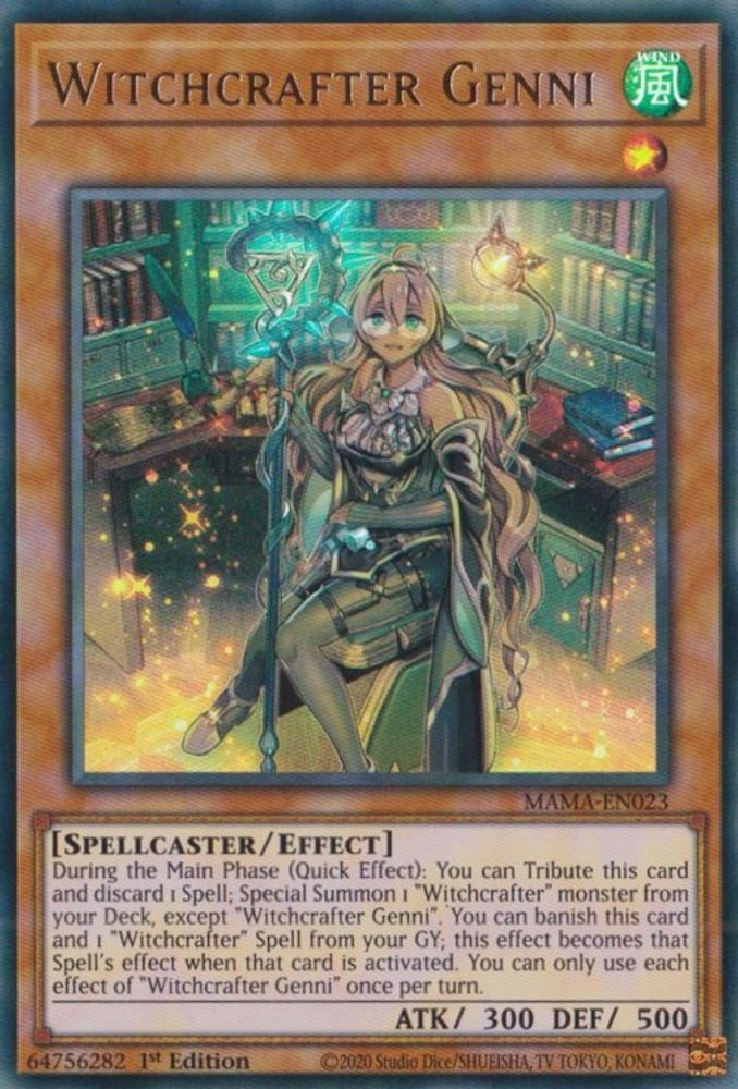 Witchcrafter Genni (MAMA-EN023) - Ultra Rare