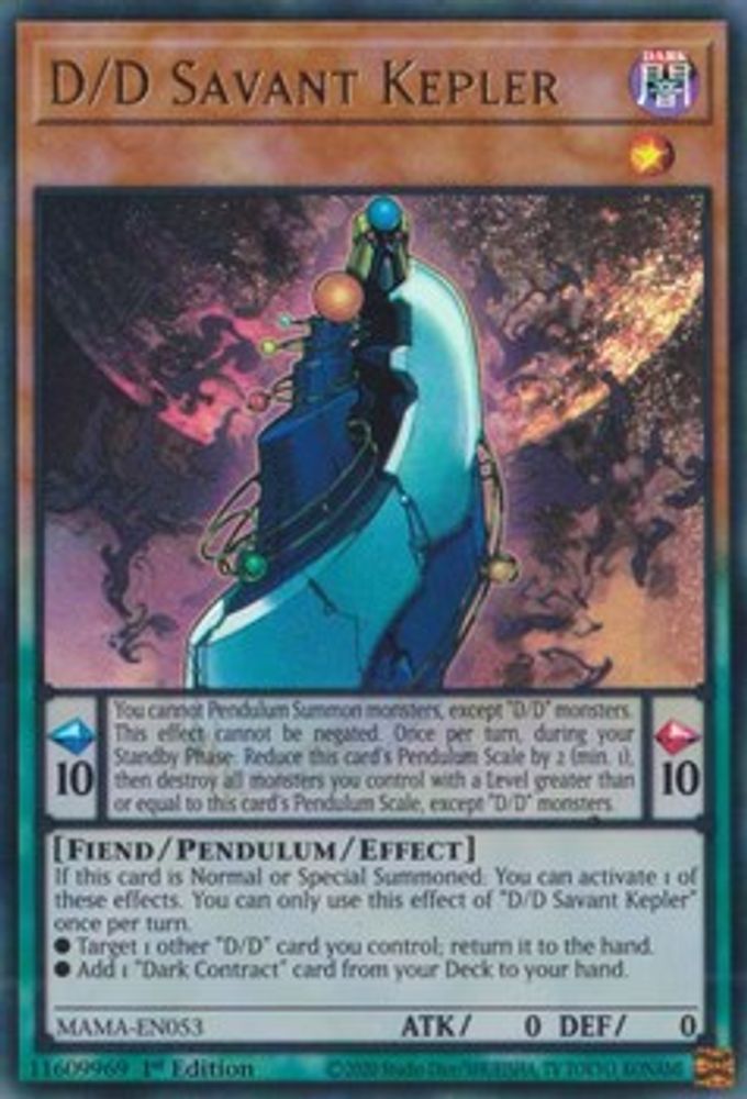D/D Savant Kepler (MAMA-EN053) - Ultra Rare