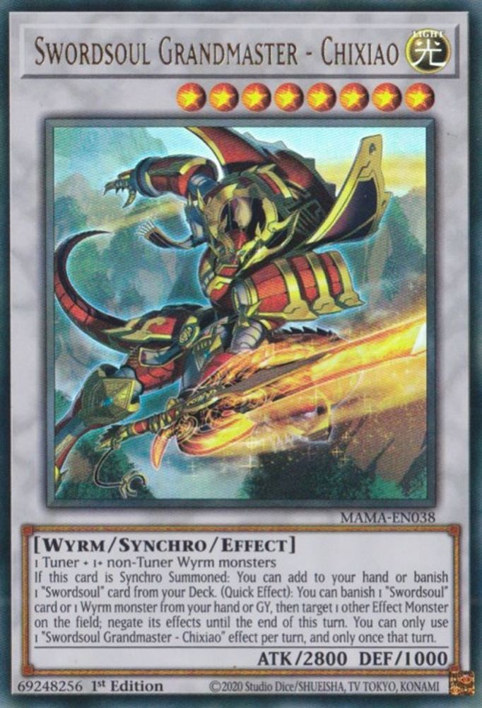Swordsoul Grandmaster - Chixiao (MAMA-EN038) - Ultra Rare