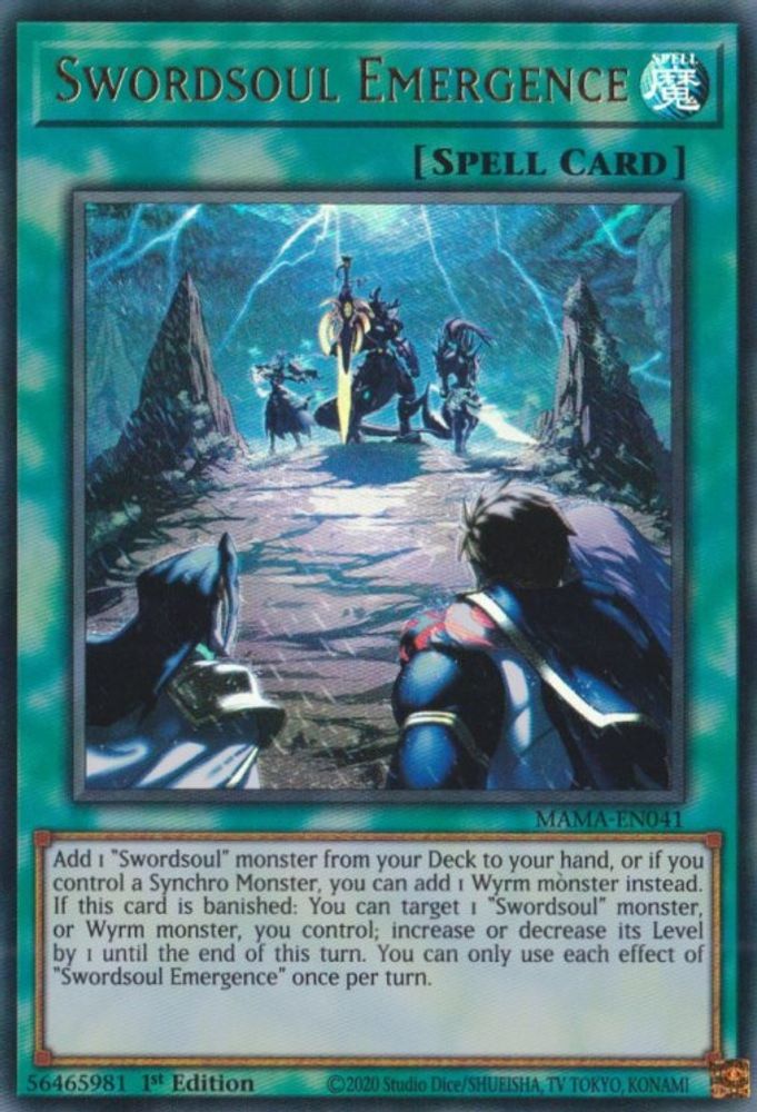 Swordsoul Emergence (MAMA-EN041) - Ultra Rare