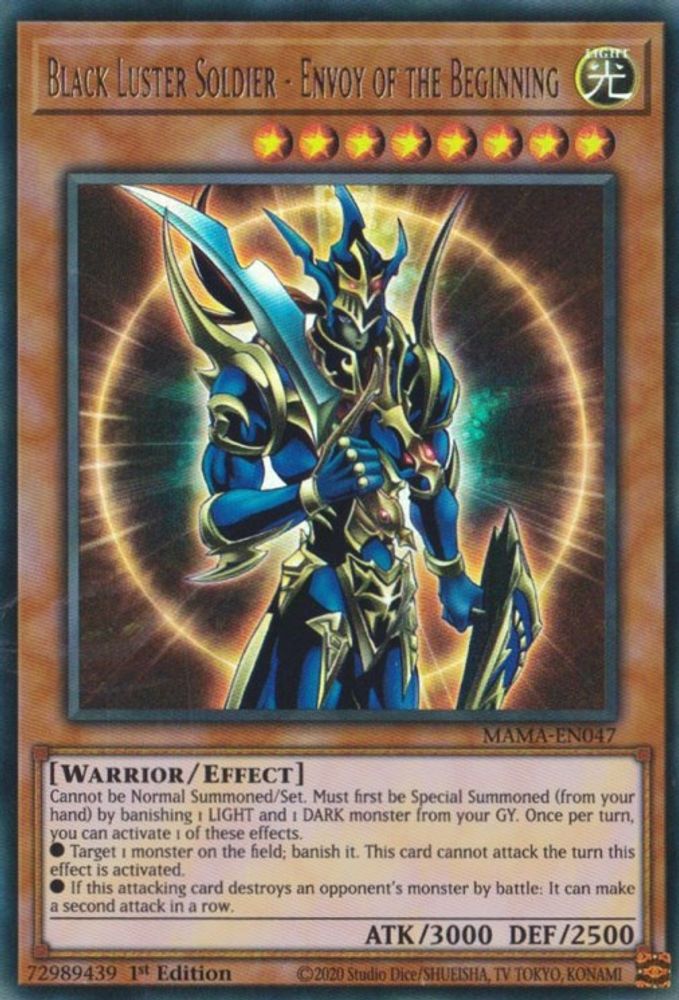 Soldat Black Lustre - Envoyé du Commencement [MAMA-EN047] Ultra Rare 