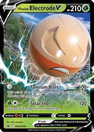 Hisuian Electrode V SWSH294  - Holofoil - Promo