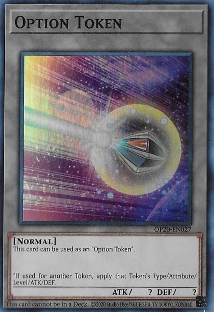 Jeton d'option [OP20-EN027] Super Rare 