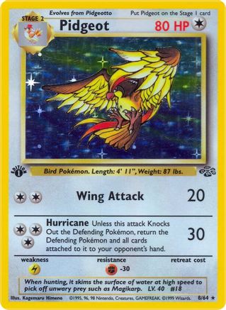 Pidgeot (8) (8) 008  - 1st Edition Holofoil - Holo Rare