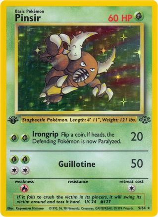 Pinsir (9) (9) 009  - 1st Edition Holofoil - Holo Rare