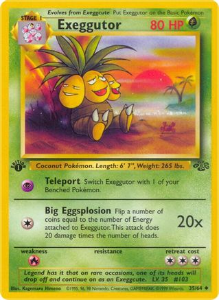 Exeggutor 035  - 1st Edition - Uncommon