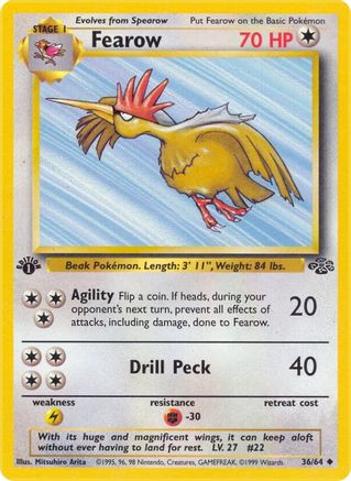 Fearow 036  - 1st Edition - Uncommon