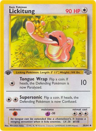 Lickitung 038  - 1st Edition - Uncommon