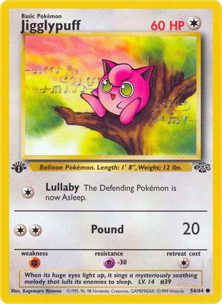 Jigglypuff 054  - 1st Edition - Common