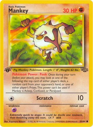 Mankey 055  - 1st Edition - Common