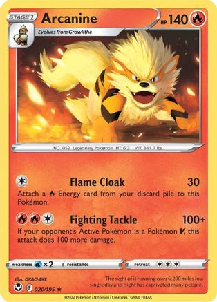 Arcanine 020  - Rare