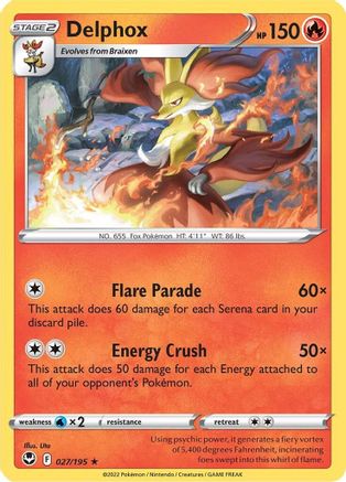 Delphox 027  - Rare