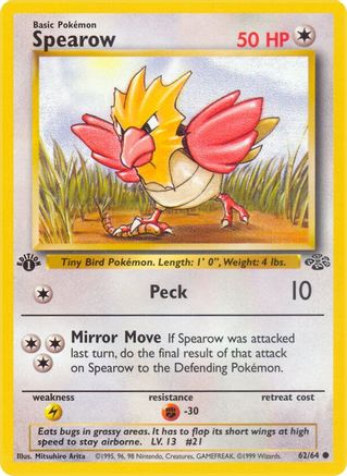 Spearow 062  - 1st Edition - Common