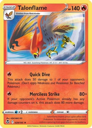 Talonflame 029  - Rare