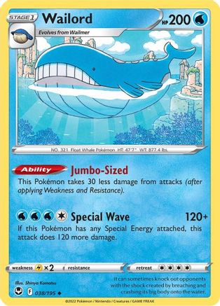 Wailord 038  - Uncommon