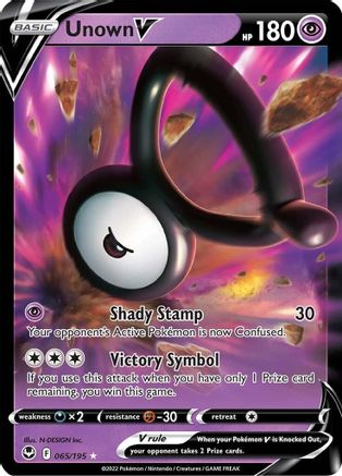 Unown V 065  - Holofoil - Ultra Rare