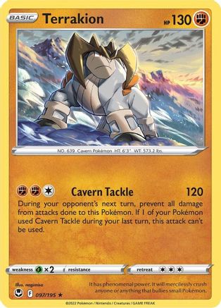 Terrakion 097  - Holofoil - Holo Rare